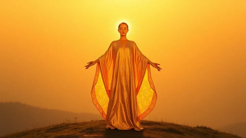 Dream symbol: garment of gold: symbolism: Representation of Spiritual Enlightenment
