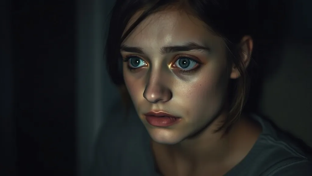 Dream symbol: girl with fake eye: symbolism: Vulnerability and Exposure