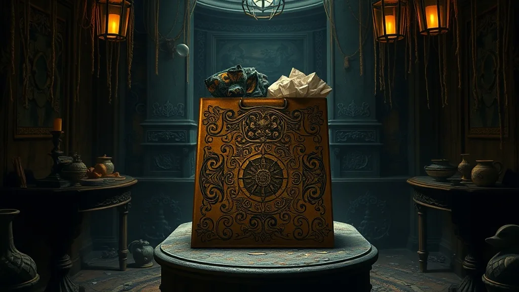 Dream symbol: gold gift bags: scenarios: Dream of a gold gift bag that is filled with something evil