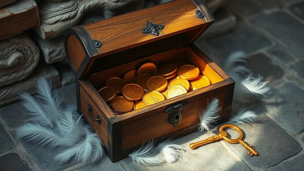 Dream symbol: gold heart coin: scenarios: Dream of finding a treasure chest full of gold heart coins