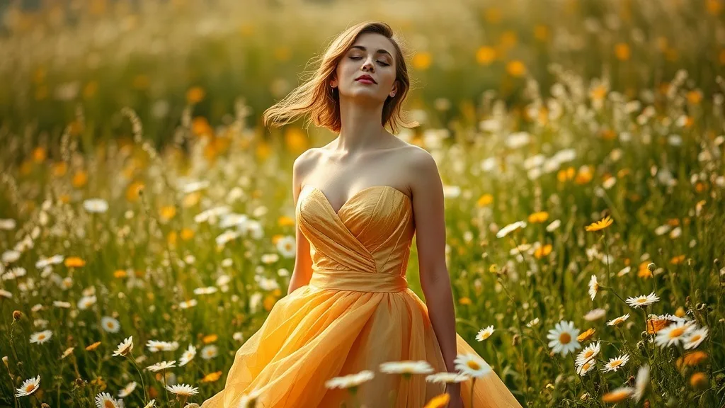 Dream symbol: gold wedding dress: symbolism: Purity and Innocence