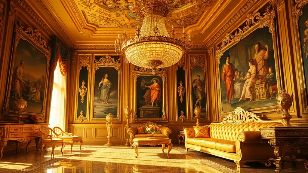 Dream symbol: golden decorations: symbolism: Symbolism of Affluence and Wealth