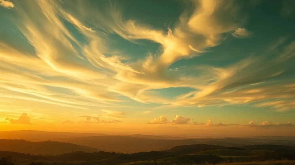 Dream symbol: golden green color: scenarios: Dream about Golden Green Sky