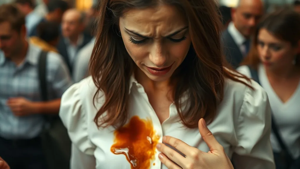 Dream symbol: grease stains: scenarios: Dream about Grease Stain on Clothes