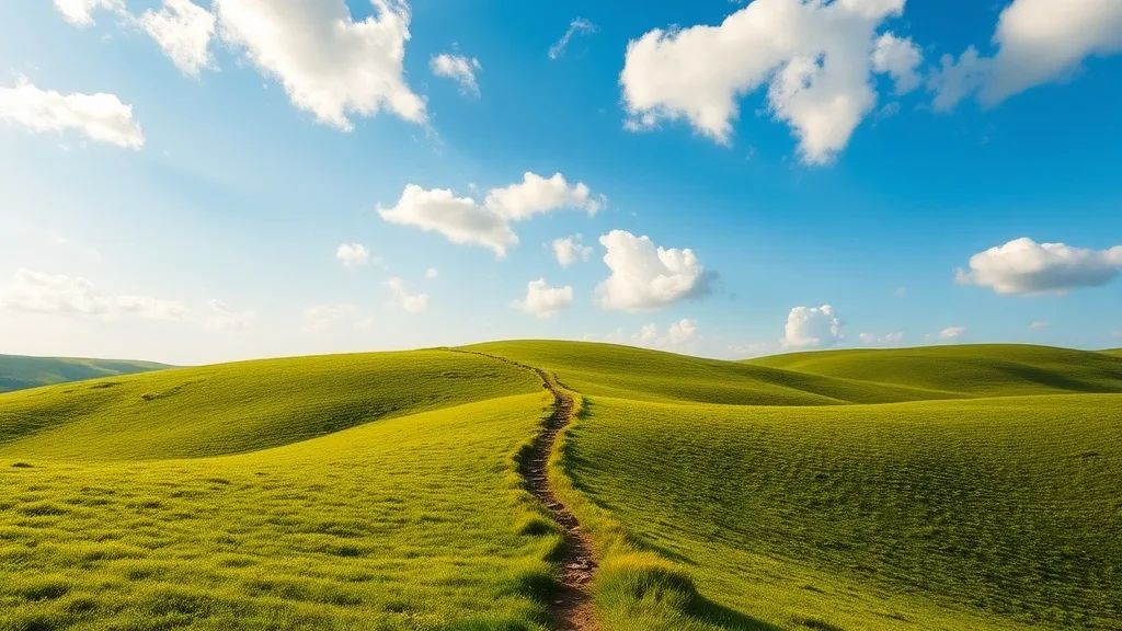 Dream symbol: green hill valley: symbolism: New Beginnings