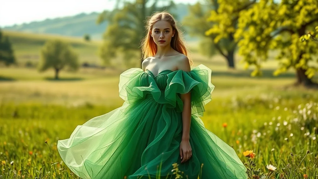 Dreaming of a Green Puffy Dress: Unveiling Symbolism and Meaning