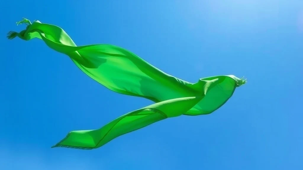 Dream symbol: green scarf: scenarios: Dream of a Green Scarf Blowing in the Wind