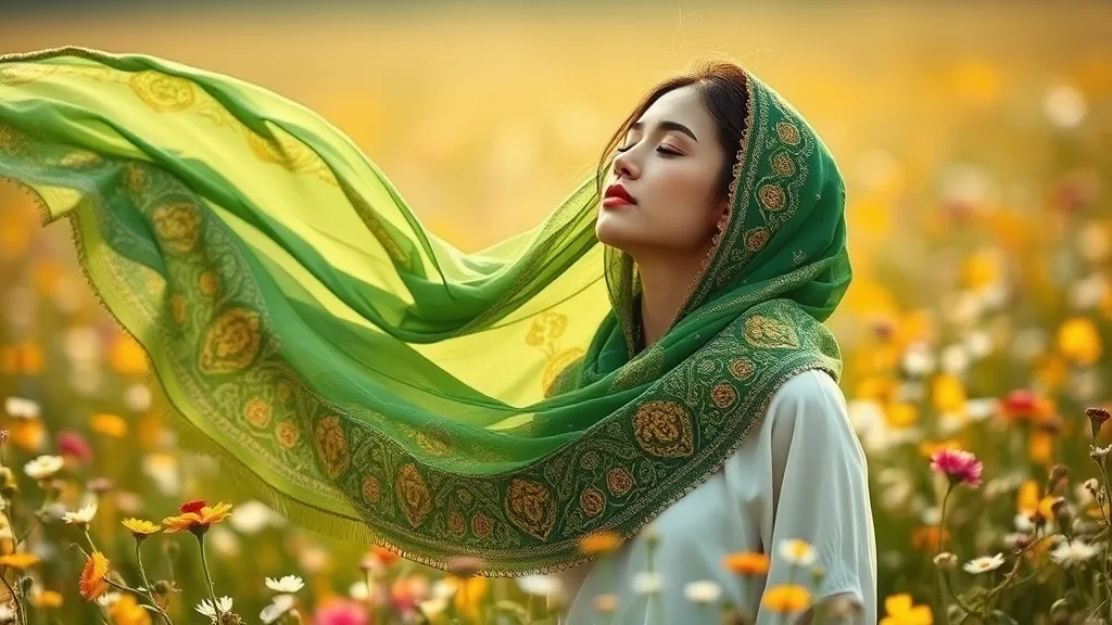 Dream symbol: green scarf: symbolism: Prosperity and Abundance