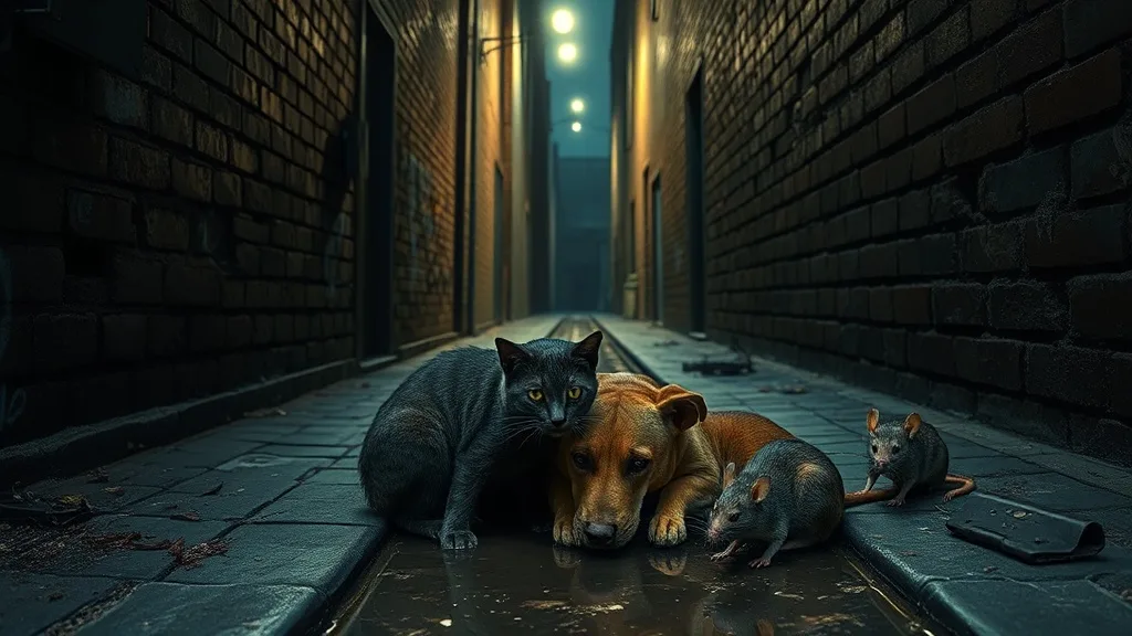 Dream symbol: gutter: scenarios: Dream of Gutter with Animals