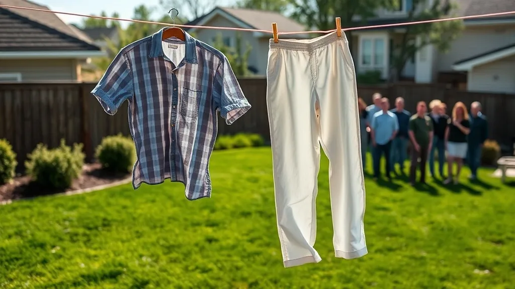 Dream symbol: hanging clothes: symbolism: Social Pressure or Expectation