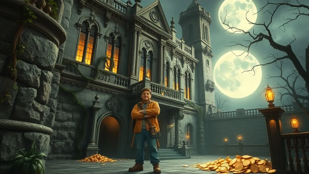 Dream symbol: haunted mansion: scenarios: Dream of Finding Treasure in a Haunted Mansion