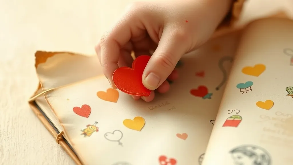 Dream symbol: heart sticker: symbolism: Childhood Memories and Nostalgia
