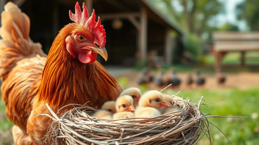 Dream symbol: hen with chicks: scenarios: Dream of a Hen with a Brown Nest