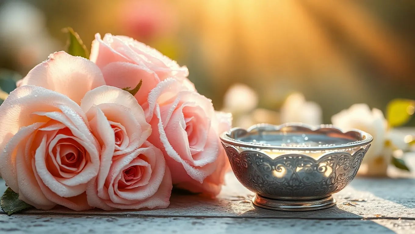 Dream symbol: holy water and roses: symbolism: Expression of Beauty and Fragility Dream symbol: holy water and roses: symbolism: Expression of Beauty and Fragility