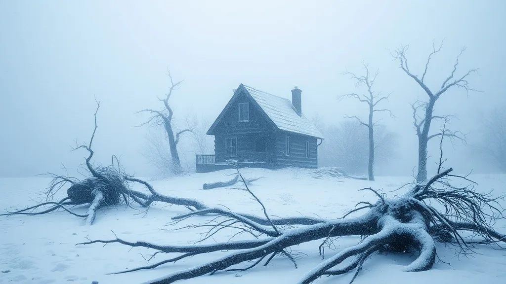 Dream symbol: ice storm: scenarios: Dream of Ice Storm Damage