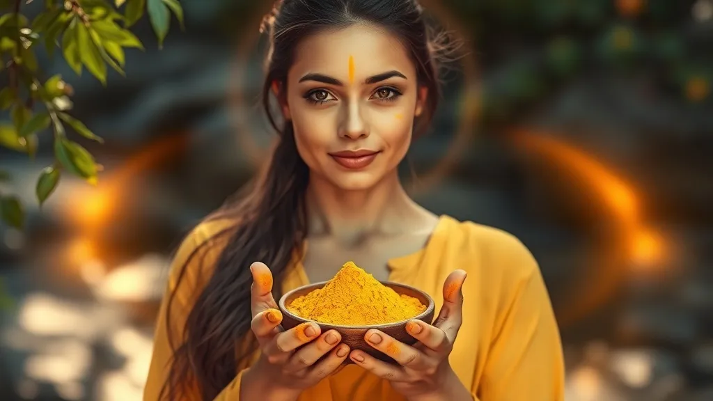 Dream symbol: lady with turmeric: symbolism: Embodiment of Protection Against Evil