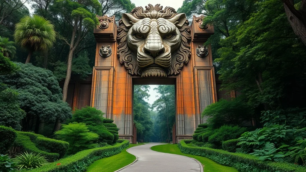 Dream symbol: lion's head gate: scenarios: Dream of Passing Through a Lion's Head Gate