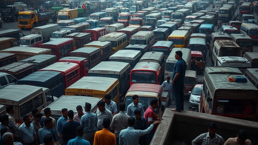 Dream symbol: lorry station: symbolism: Busy and Crowded Environments