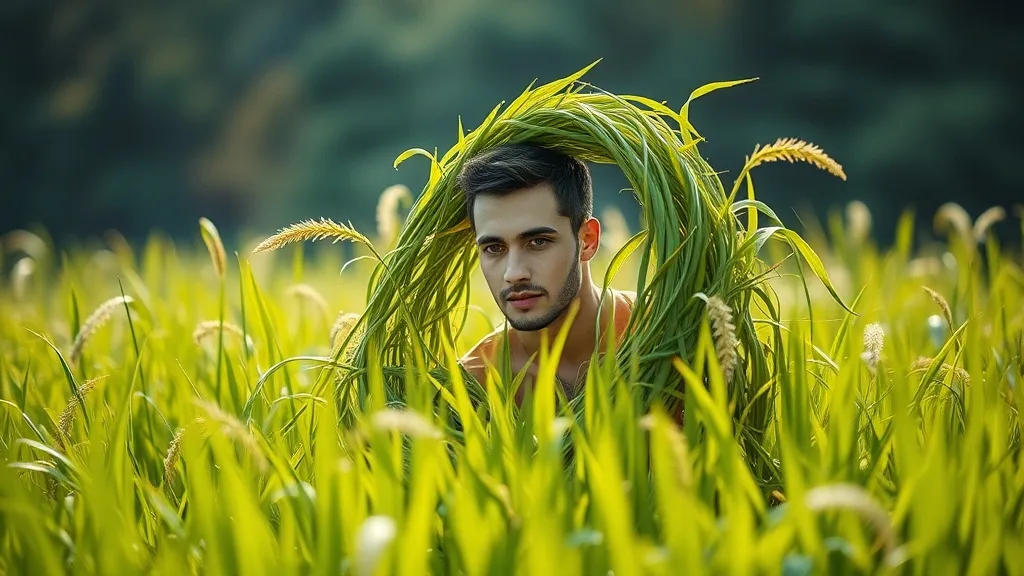Dream symbol: man made of grass: symbolism: Growth and Renewal