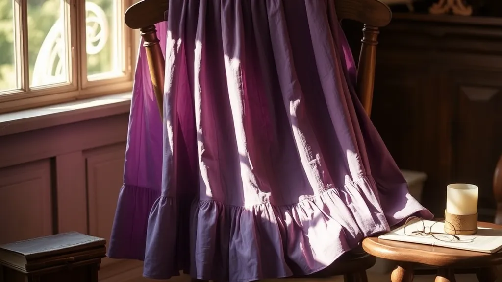 Dream symbol: long purple skirt: scenarios: Dream about Finding an Old Long Purple Skirt