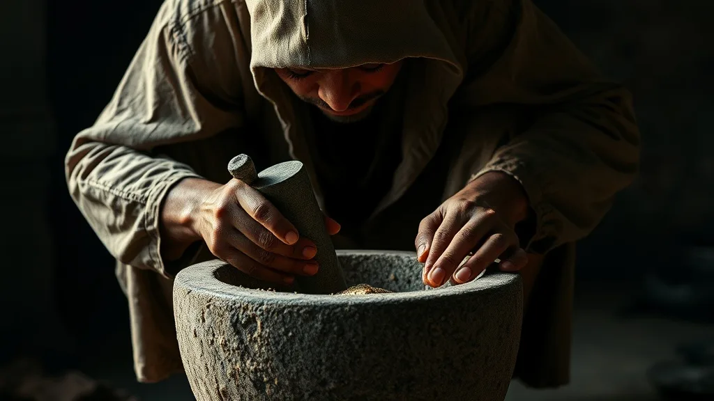 Dream symbol: mortar and pestle: scenarios: Dream of a Mortar and Pestle