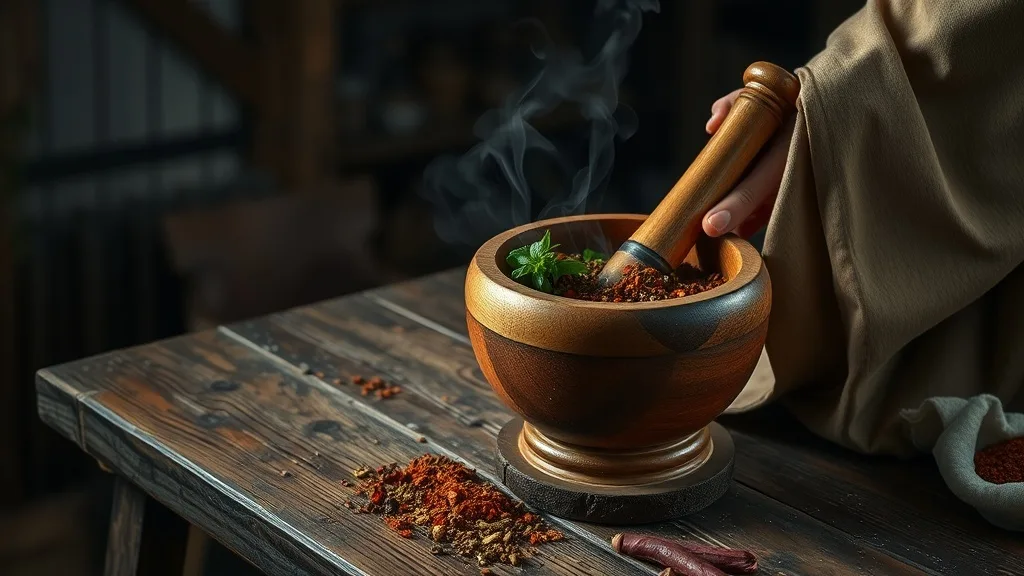 Dream symbol: mortar and pestle: symbolism: Creation and Alchemy