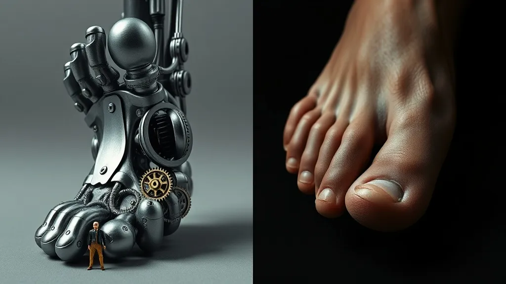 Dream symbol: mechanical toe: scenarios: Dream About a Mechanical Toe that is Too Big or Too Small