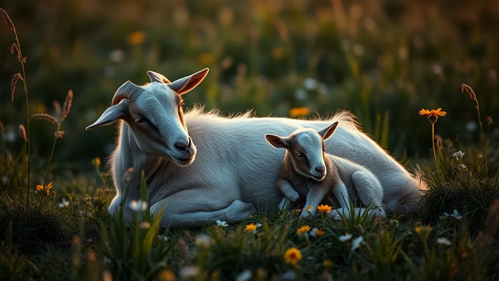 Dream symbol: mother goat: scenarios: Dream of a mother goat giving birth