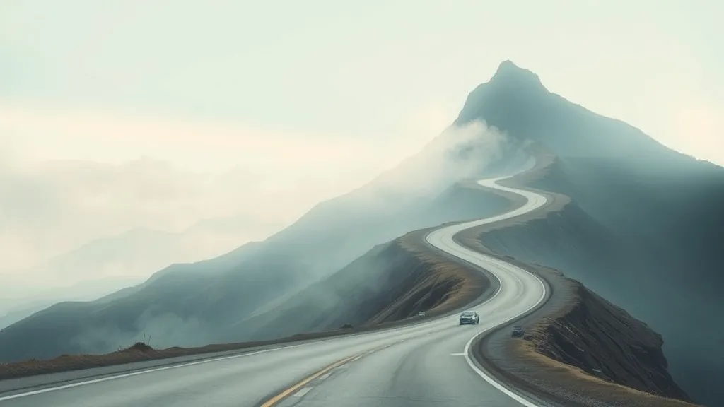 Dream symbol: mountain highway: scenarios: Dreaming of a mountain highway in a dream within a dream