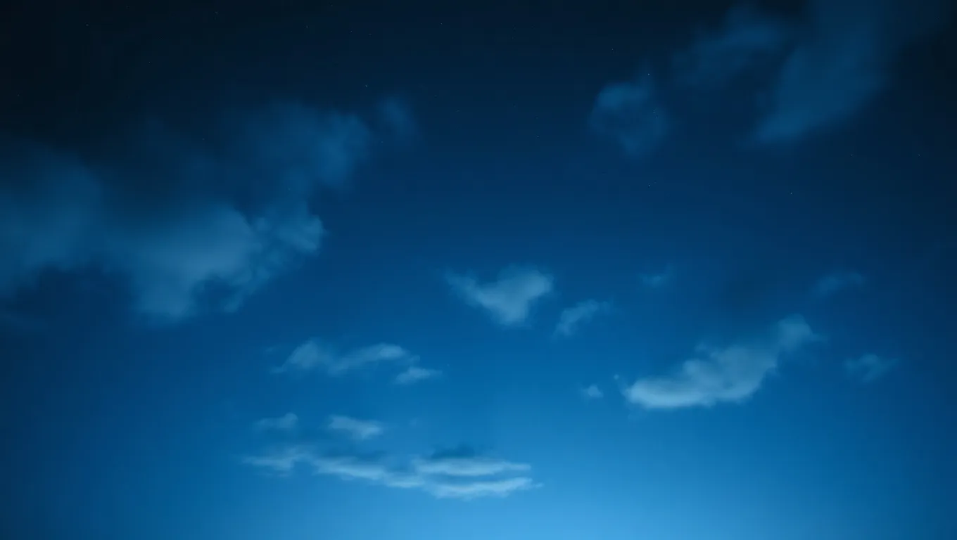 Dream symbol: night time and blue atmosphere: scenarios: Dream of Blue Nighttime Clouds Dream symbol: night time and blue atmosphere: scenarios: Dream of Blue Nighttime Clouds