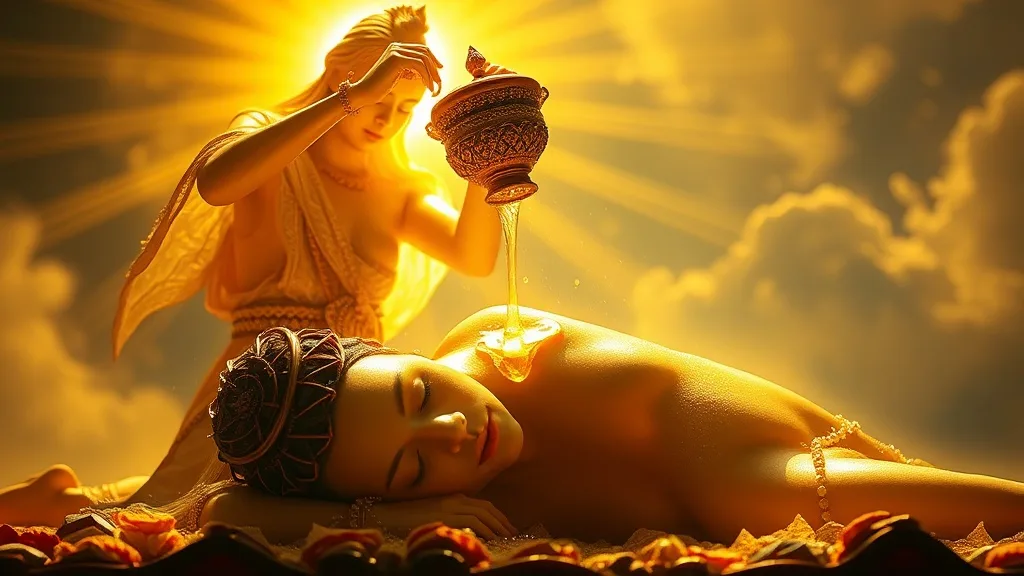 Dream symbol: oil on head: symbolism: Joy and Abundance