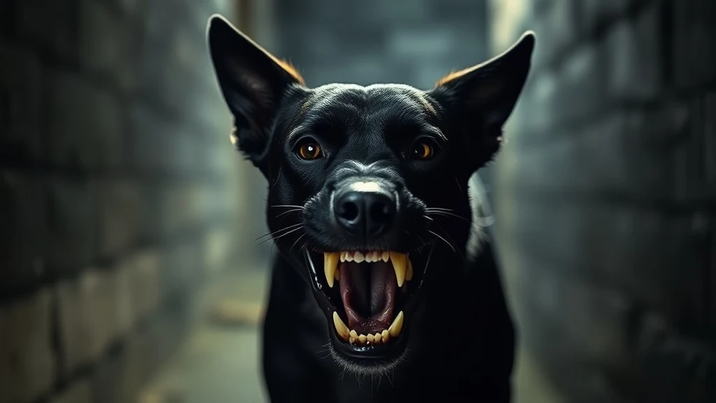 Dream symbol: old black dog: scenarios: Dream about an Old Black Dog Barking at You