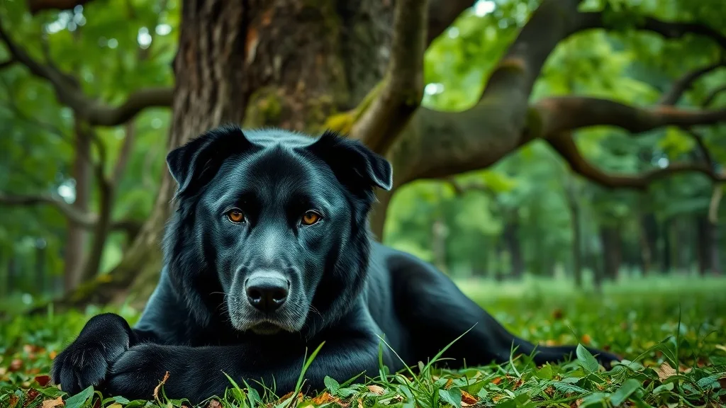 Dream symbol: old black dog: symbolism: Growth and Transformation