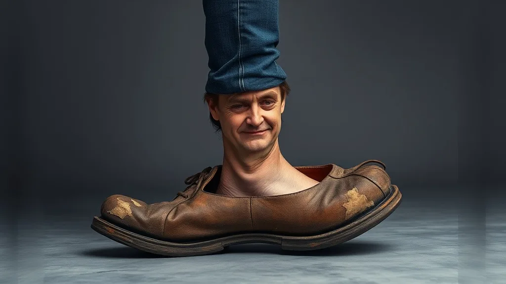 Dream symbol: old shoe: scenarios: Dream of an Old Shoe That Is Too Big