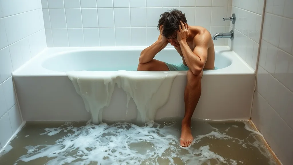 Dream symbol: overflowing water: scenarios: Dream of Water Overflowing from Tub