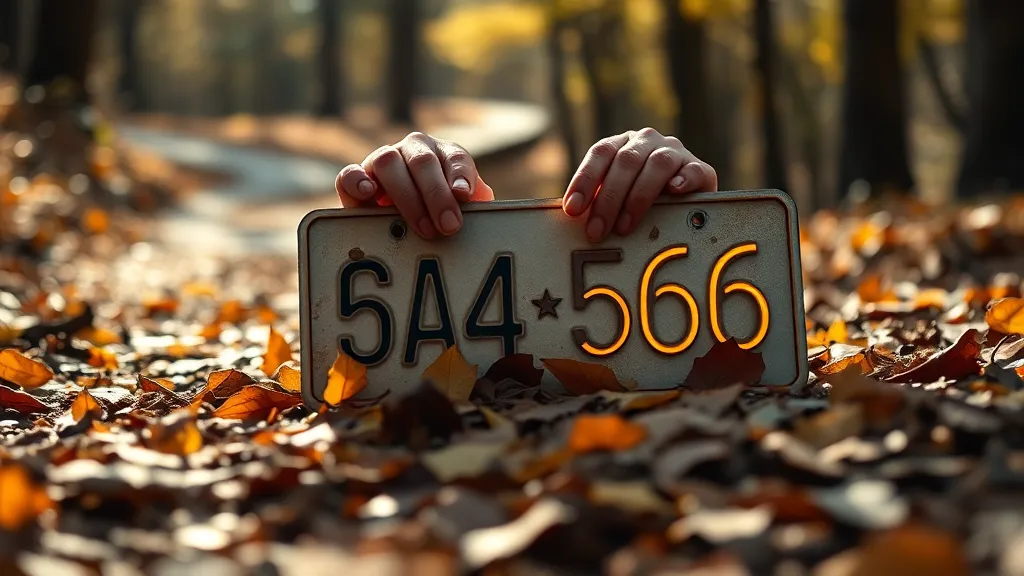 Dream symbol: personalized plate: scenarios: Dream of Finding a Forgotten Personalized Plate