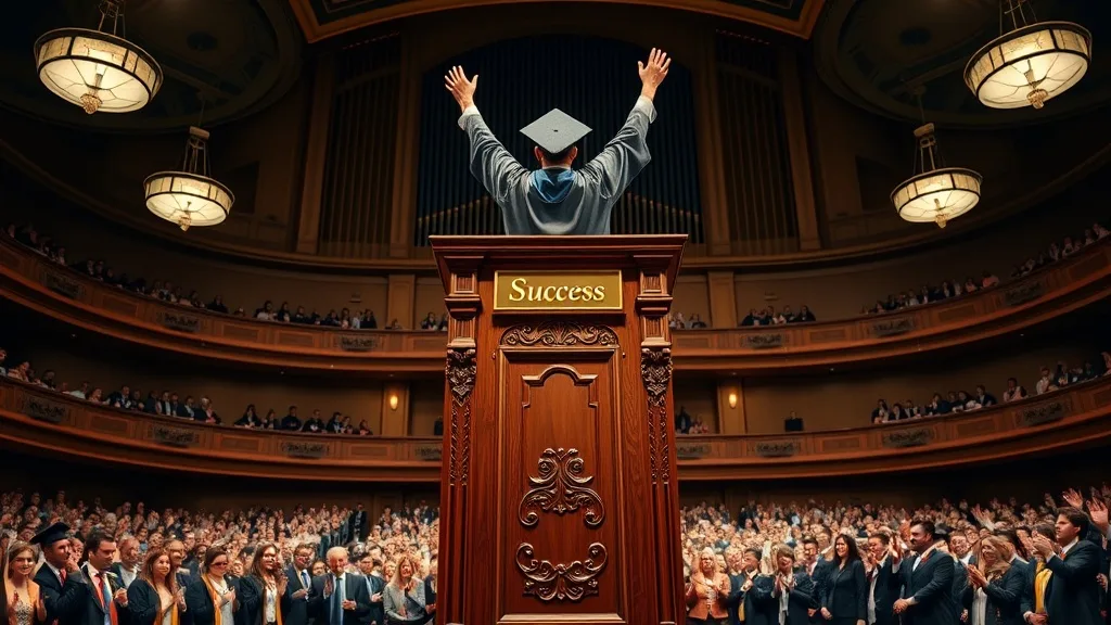 Dream symbol: podium: symbolism: Representation of Success
