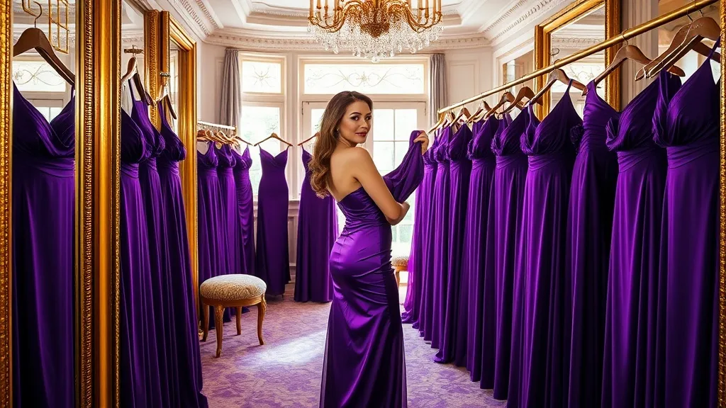 Dream symbol: purple cocktail dress: scenarios: Dream of Buying a Purple Cocktail Dress