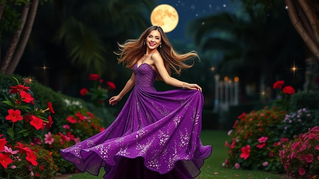 Dream symbol: purple cocktail dress: symbolism: Transformation and Growth