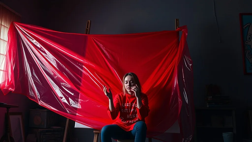 Dream symbol: red plastic wrap: demographics: Artists