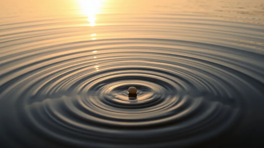 Dream symbol: ripple: scenarios: Dream of ripples moving away from you
