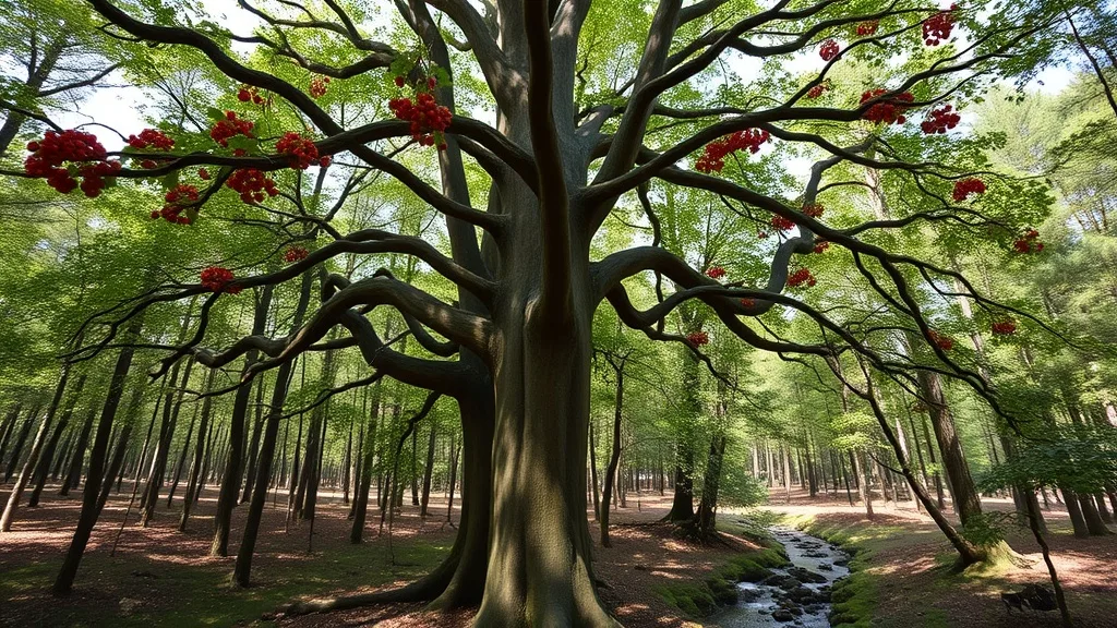 Dream symbol: rowan tree: symbolism: Healing and Purification