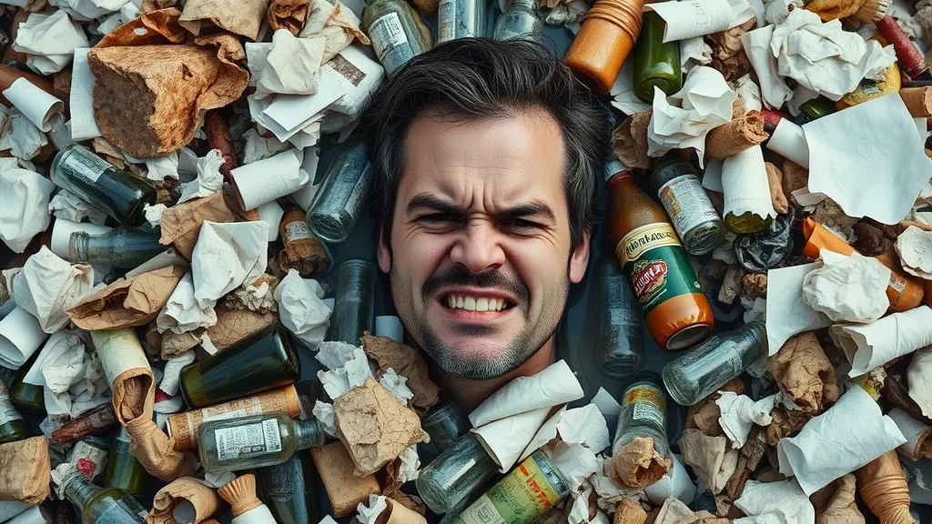 Dream symbol: rubbish: symbolism: Feeling Overwhelmed and Stressed