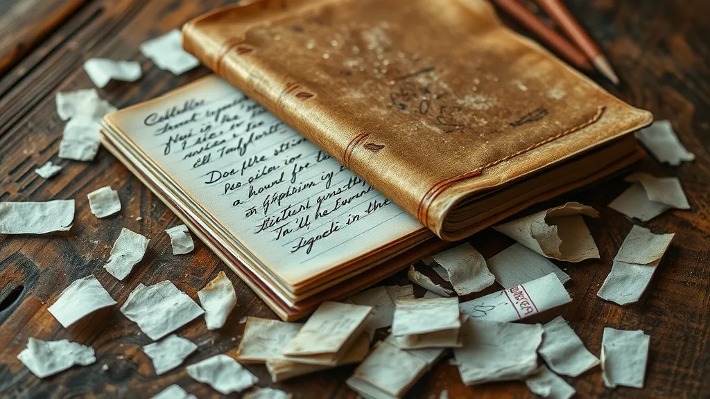Dream symbol: school notebooks: scenarios: Dream of a school notebook falling apart