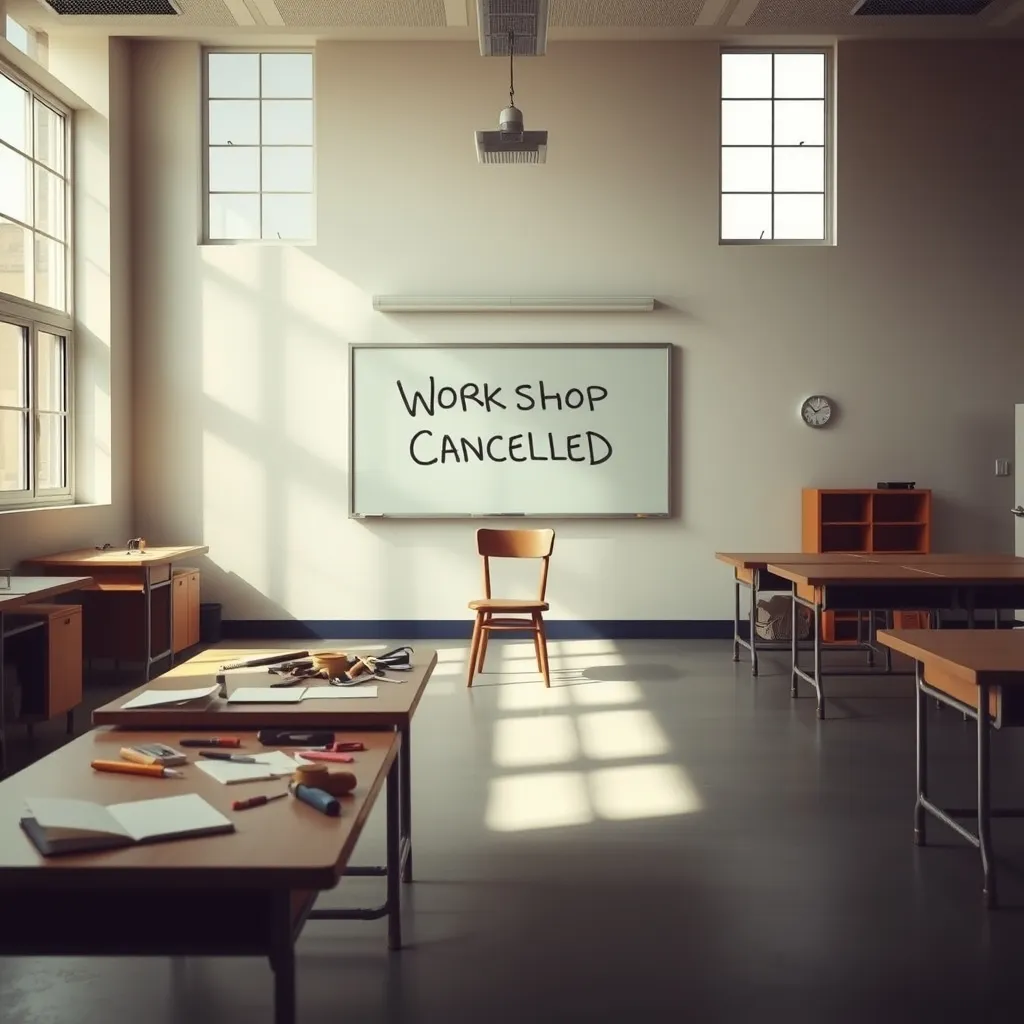Dream symbol: school workshop: scenarios: Dream of School Workshop Being Canceled Dream symbol: school workshop: scenarios: Dream of School Workshop Being Canceled