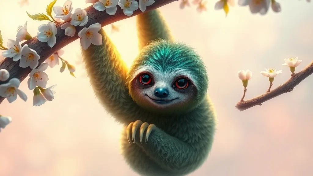 Dream symbol: sloth: scenarios: Dreaming of a Colorful or Unusual Sloth