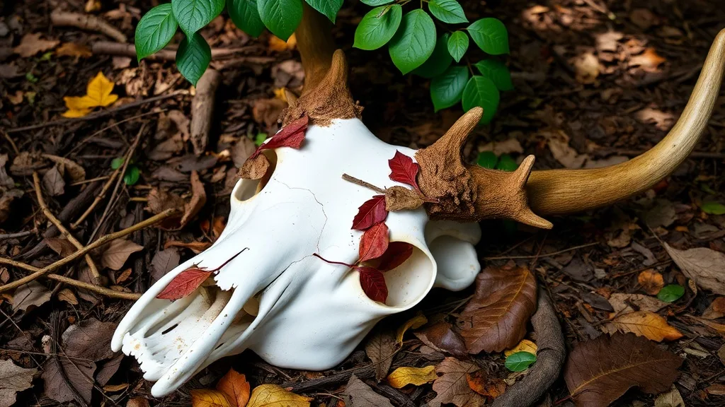 Dream symbol: stag skull: symbolism: Mortality and Impermanence
