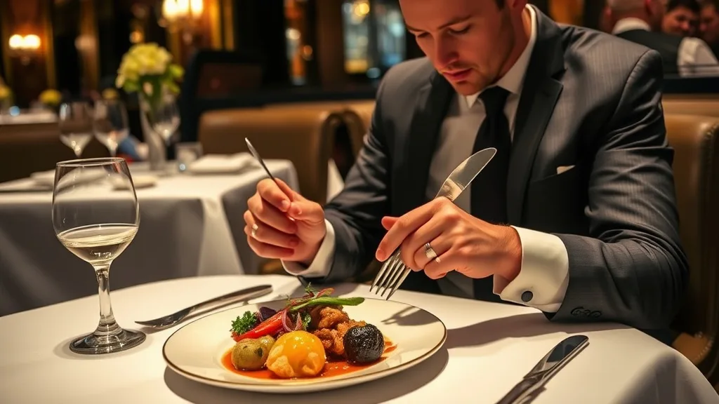 Dream symbol: sterling silver knife and fork: scenarios: Dream of Eating at a Fancy Restaurant with Silverware