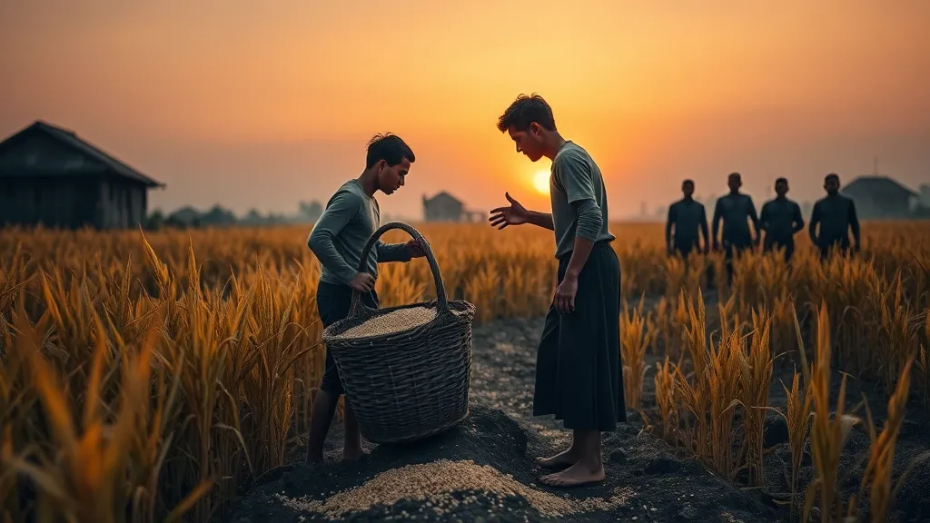 Dream symbol: stolen rice: scenarios: Dream of Rice Theft Leading to Conflict