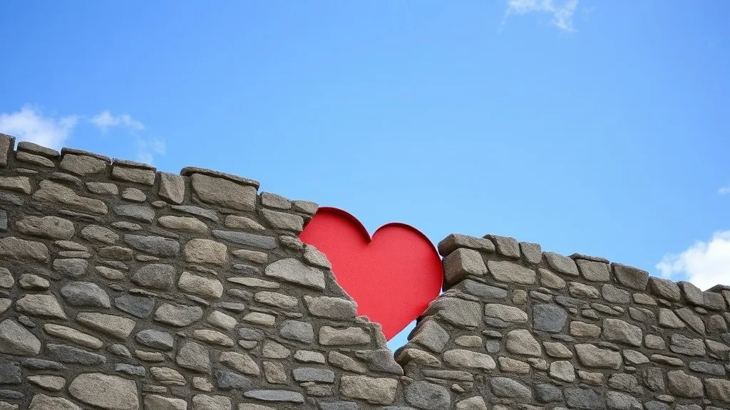 Dream symbol: stone wall with symbol: scenarios: Dream of Stone Wall with a Heart Symbol